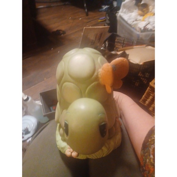 Precious Moments 1998 Turtle with Butterfly Garden Statue Figure Sam Butcher - Picture 3 of 6